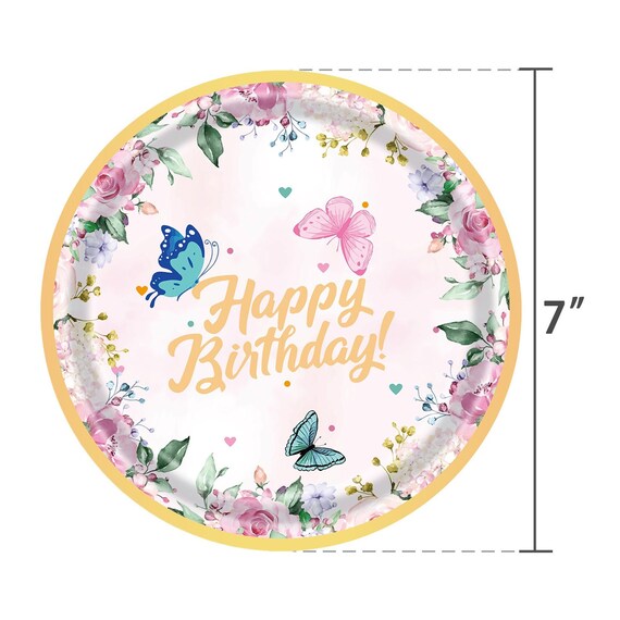 Stoviglie per Feste a Forma di farfalla,Decorazione di Compleanno