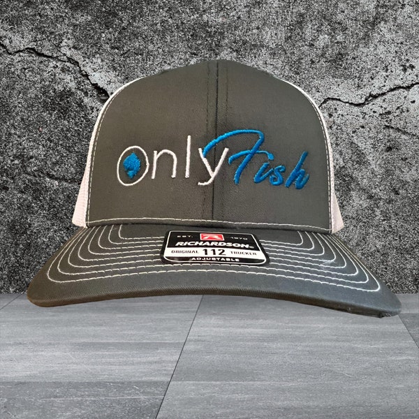 Only Fish (white/blue logo) Richardson 112 Trucker Hat