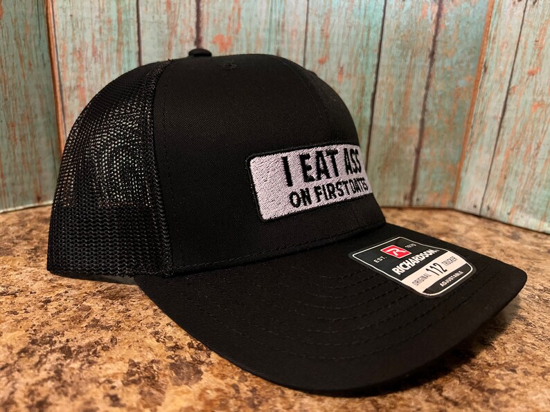 I Eat A on Fist Dates Richardson 112 Trucker Hat image 2