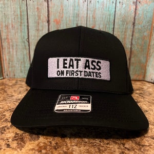 I Eat A on Fist Dates Richardson 112 Trucker Hat image 1