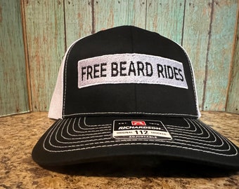 Free Beard Rides Richardson 112 Trucker Hat