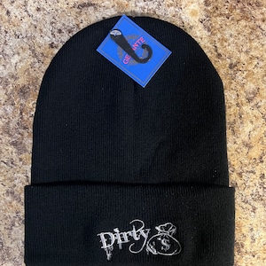 Dirty Money beanie Silver Stitching (choose color)