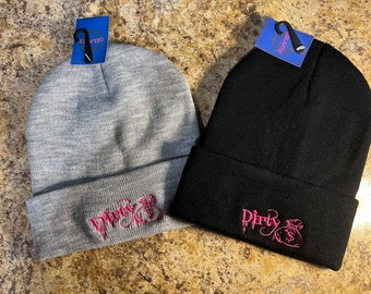 Dirty Money beanie Pink Stitching (choose color)