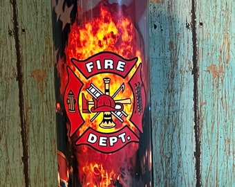 Fire Dept Sublimated 20oz Tumbler