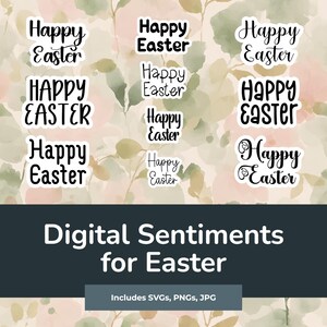 Digital Sentiments for Easter to print and cut for your crafts 02