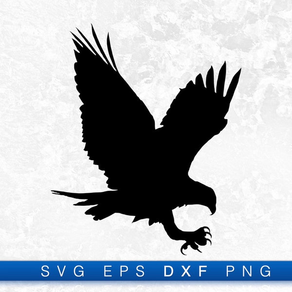 Osprey Silhouette - Printable Digital Design Download Svg, Png, Eps & Dxf