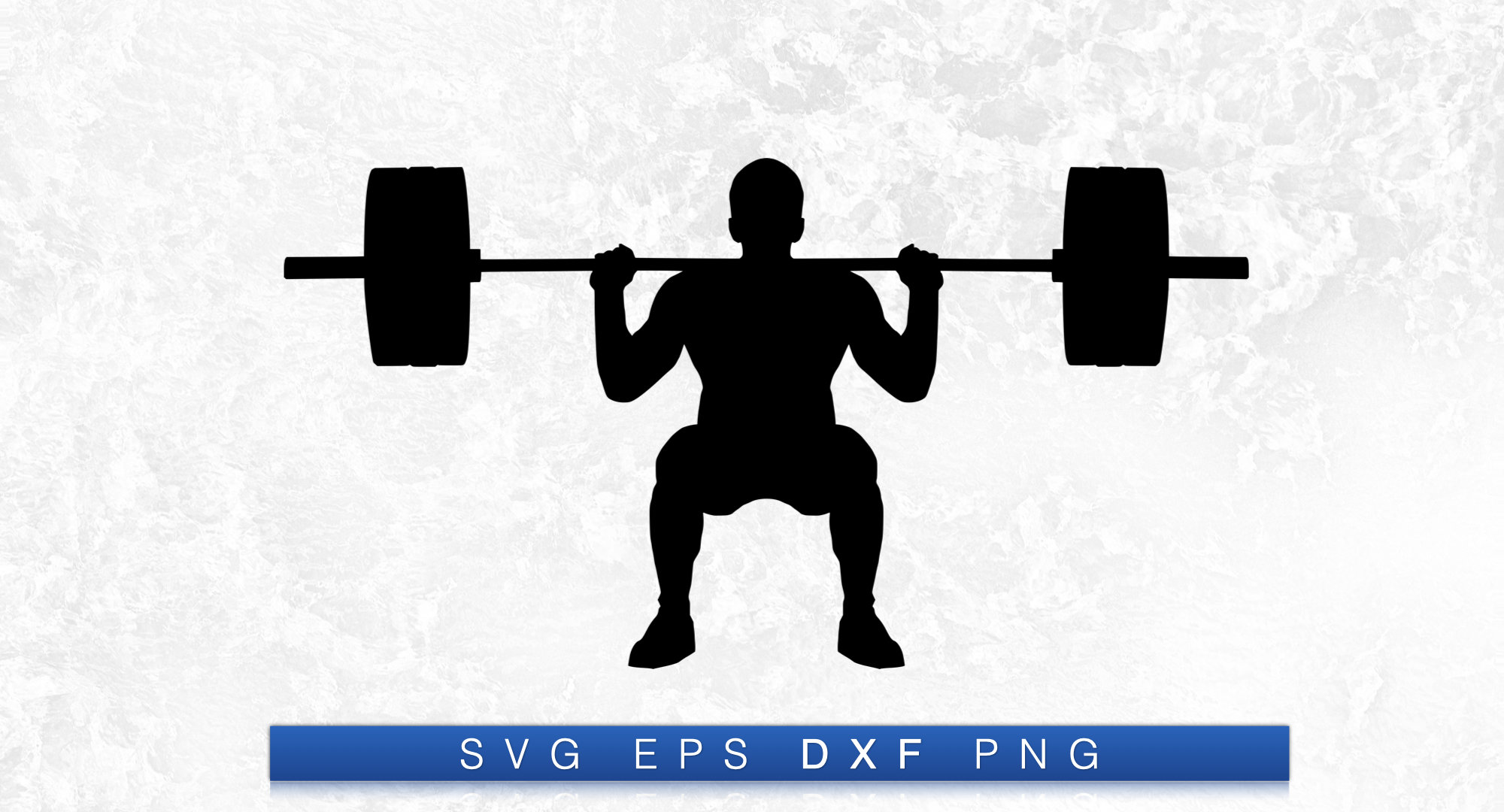 Barbell Squat Silhouette