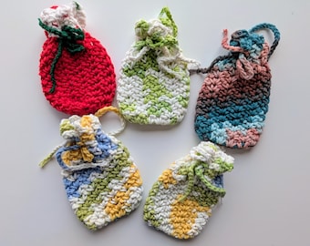 Cotton Soap Saver Bags – Eco-Friendly Soap Pouch with Hanging Loop