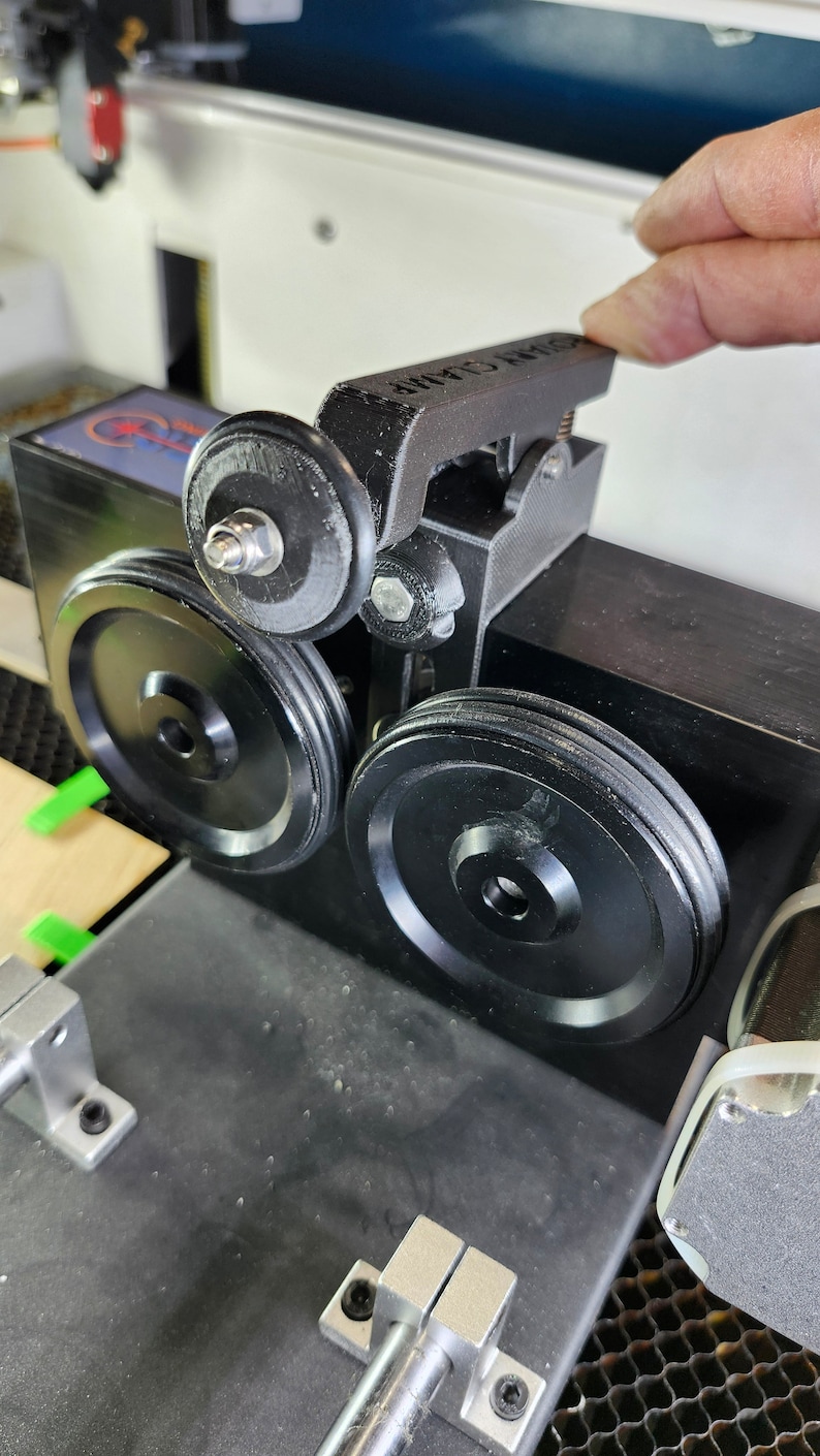 NEW Laser Rotary Clamp Down With Stoper Extra Long Arm Clamp for