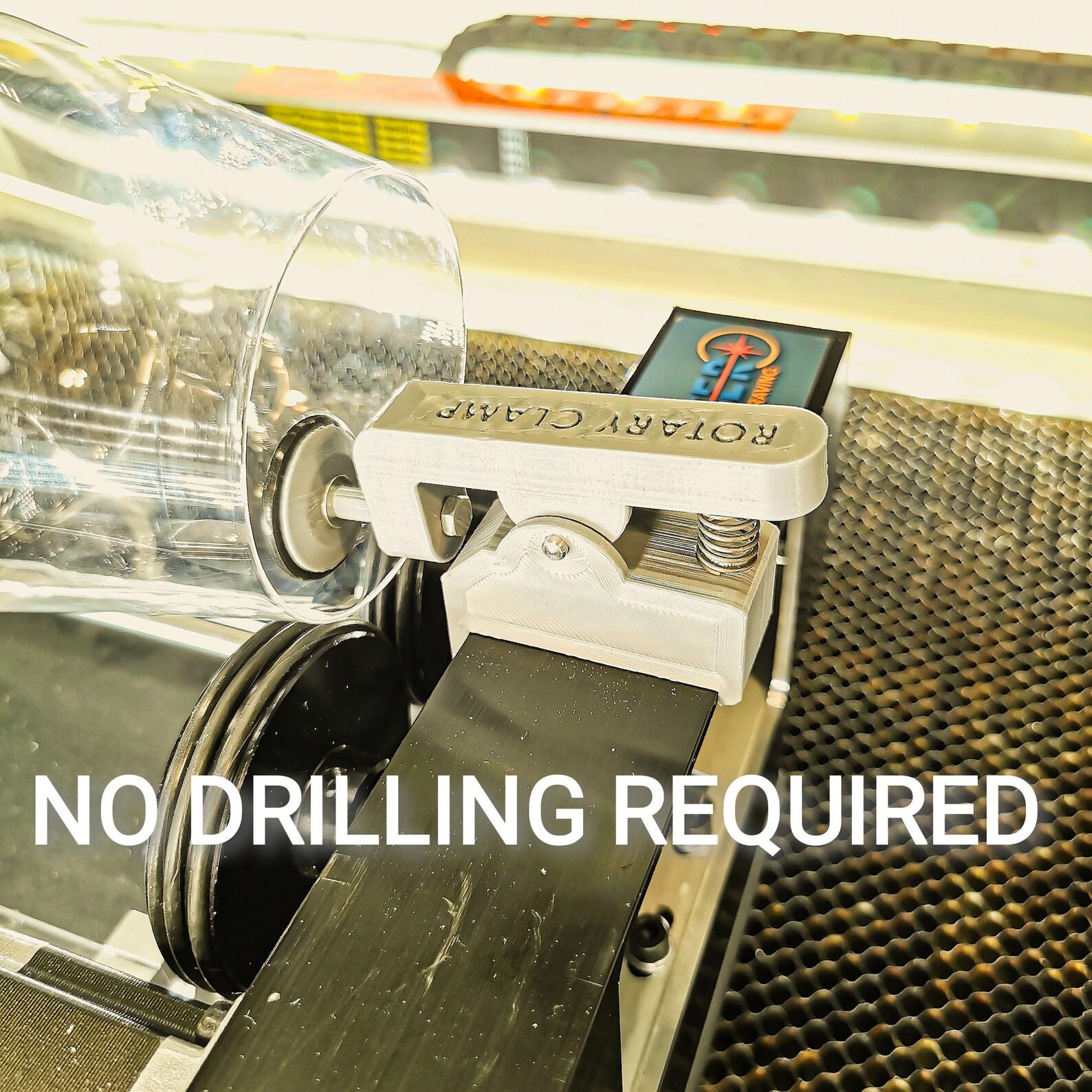 Laser Rotary Clamp Down Hold Wheel Rotary Clamp for Glasses Chinese