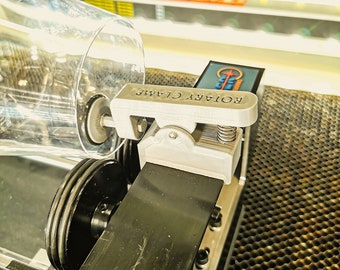 Laser Rotary Clamp Down Hold Wheel Rotary Clamp for Glasses  Chinese Rotary  CO2 Laser 3D Printed Rotary Clamp  for OMTech Rotary