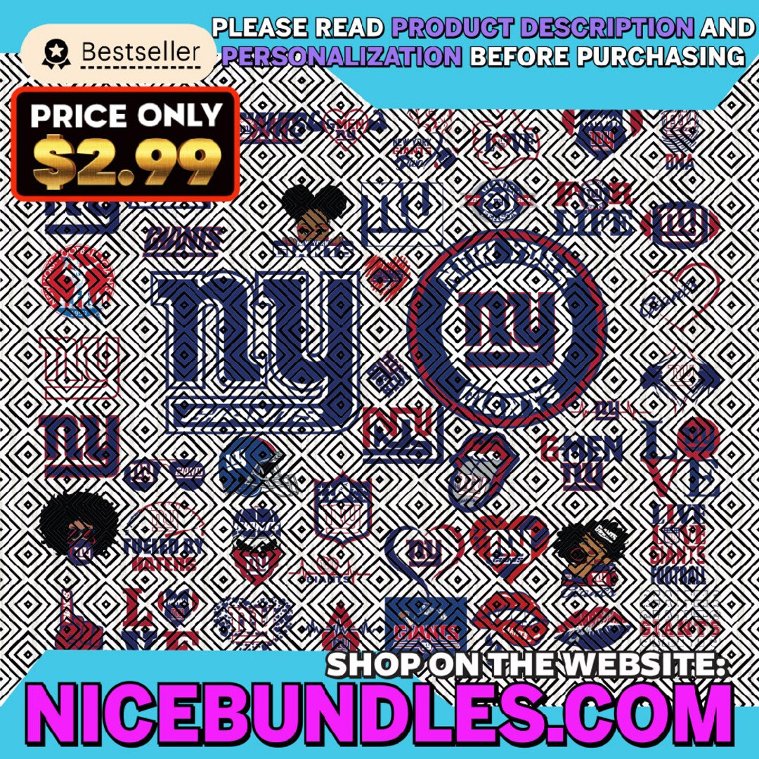 50 Files New-york Giants Team Bundles Svg New-york Giants - Etsy