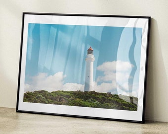 Lighthouse Wall Art Print Lighthouse Australia Summer Art Print Wall Decor Beach Housewarming Gift