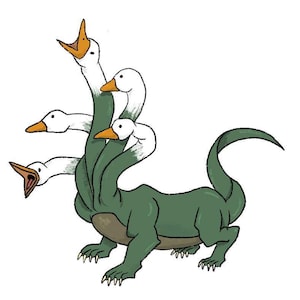 Gans Hydra Die Cut Sticker