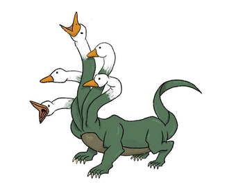 Goose Hydra Die Cut Sticker