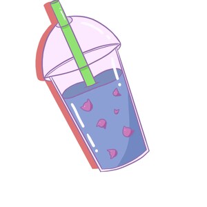 Kitty Boba Die Cut Stickers