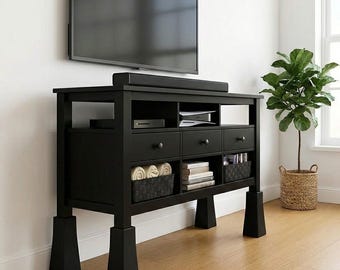 Customizable Furniture Risers Set of 4 | Furniture Risers for Beds, Tables, Desks, Chairs | Table Riser, Furniture Stand, Home & Office