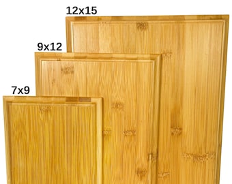 Real Bamboo Plaque Blank, Blank Wood Plaque, 5x7, 7x9, 9x12 inch, Wooden Sign Blanks, Perfect for DIY Crafts and Laser Engraving