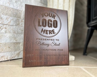 Dark Cherry Award Plaque, Awards Plaque Custom, MVP Award, Award Plaque, Appreciation Award, Custom Display Plaque,  9x7 or 9x12 Display