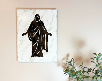 Jesus Christ Plaque, LDS Women Gift, Faith Plaques, , The Family Proclamation, The Christus, The Living Christ Set, LDS Wall Decor