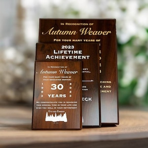 Cherry Award Plaque,Award Trophy , MVP Award, Recognition Award, Appreciation Plaque, Corporate Award, Personalized Award, Custom Plaque