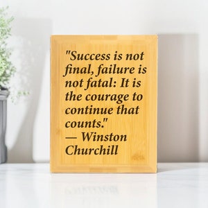 Plaque de citation motivante, enseigne de bureau en bambou, enseigne entièrement personnalisable, plaque personnalisée pour mur, enseigne en bois personnalisée, plaque de motivation pour salle de sport