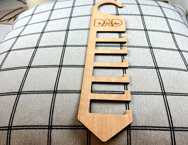 Unique Tie Rack Wood Tie Rack Personalized, Custom Logo Tie Hanger, Gifts for Him - Etsy