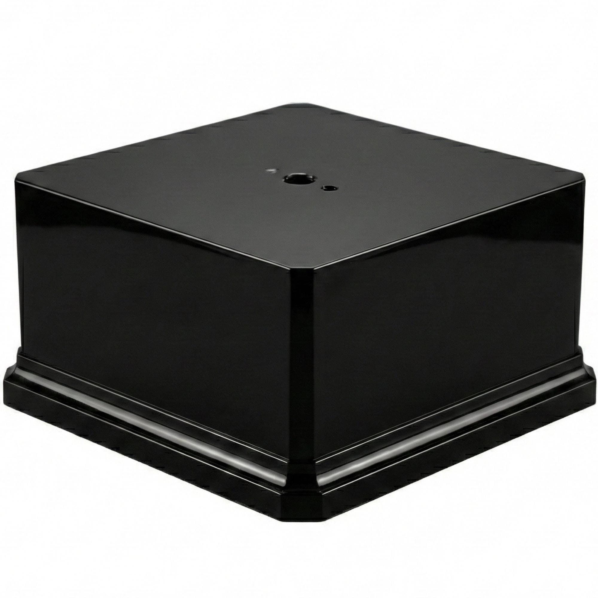 Weighted Display Frame Premium Black Gloss Display Base – Weighted Square Pedestal for ...