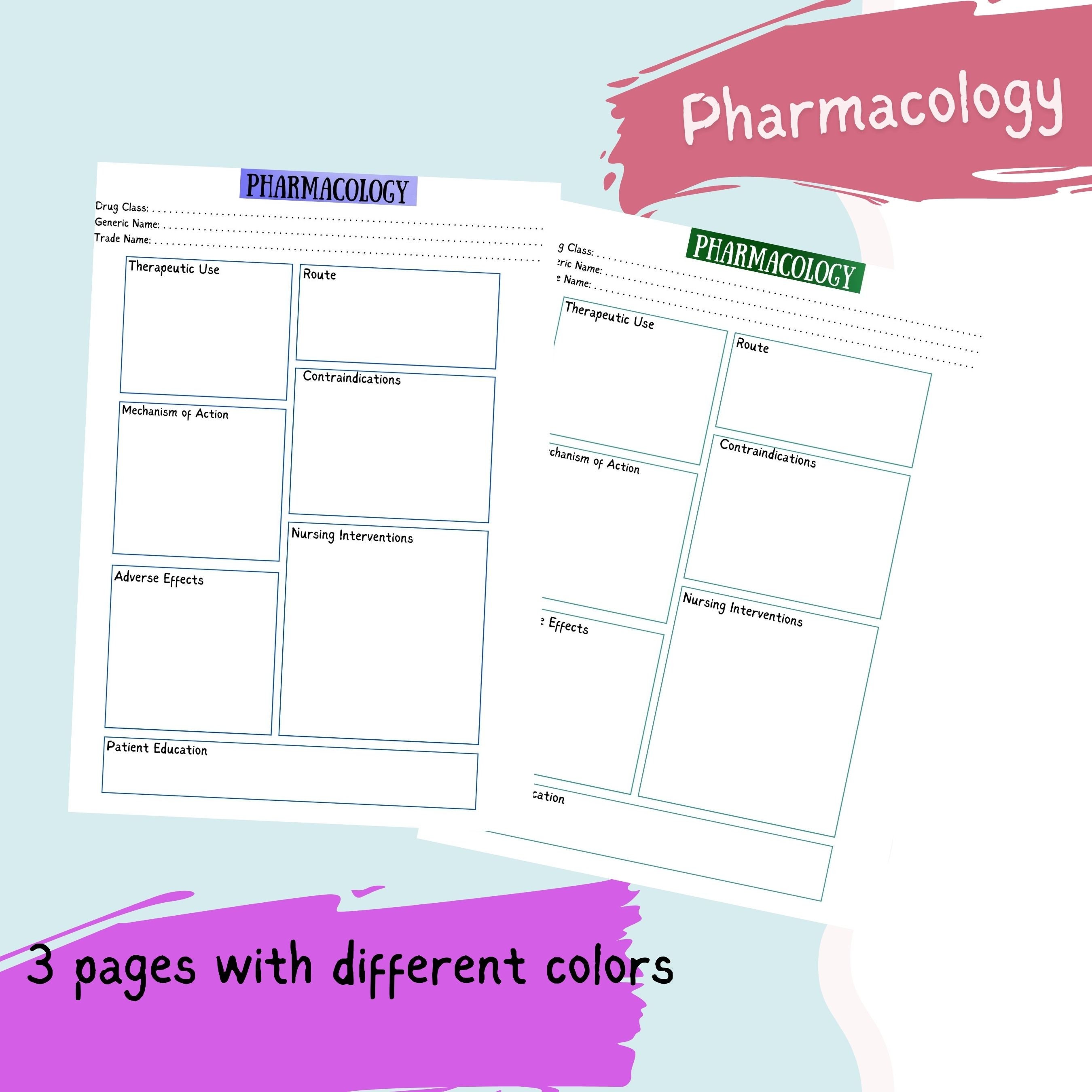 Nursing School Templates Study Notes Nursing Student Notes Etsy UK