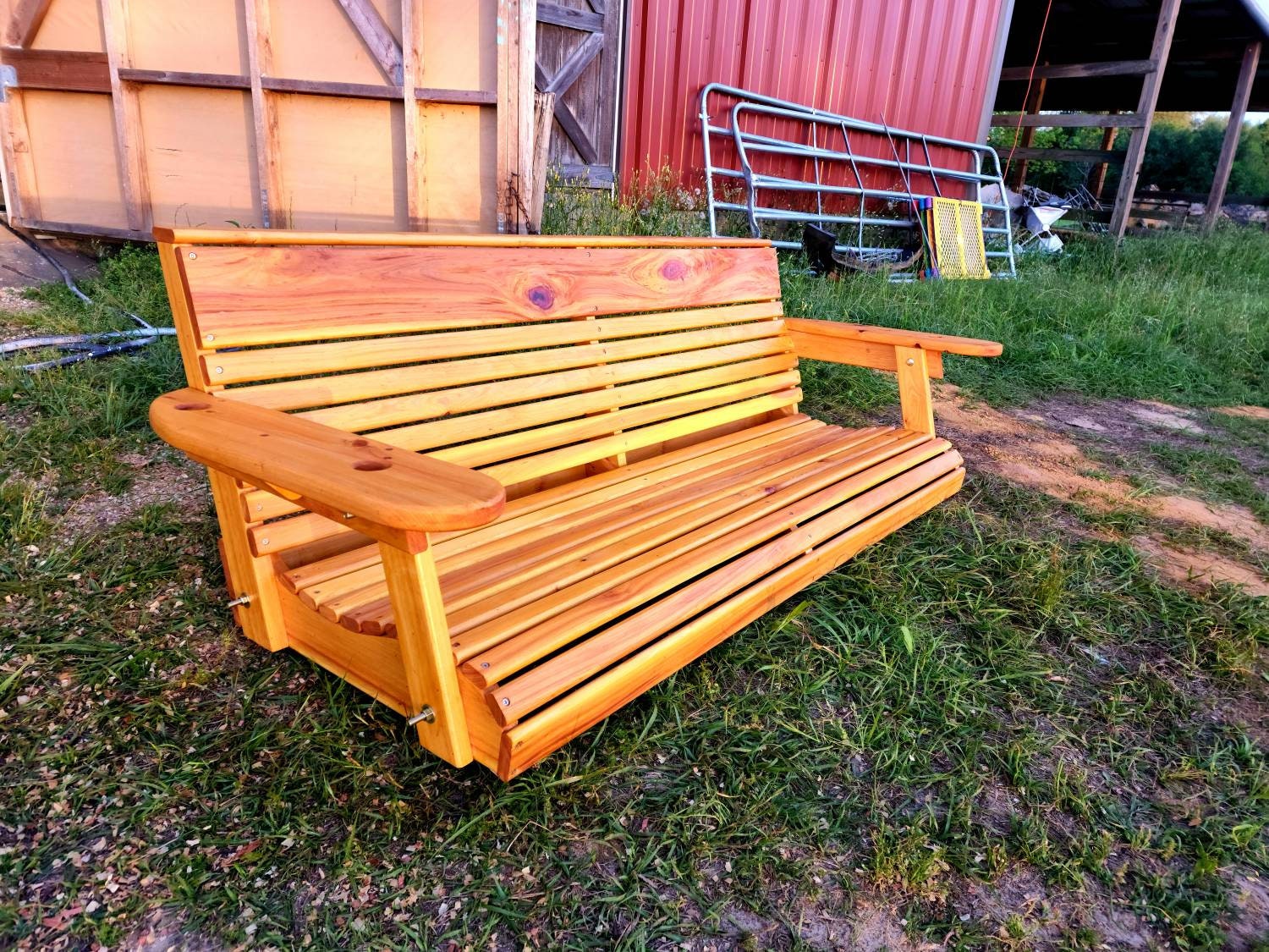 Cypress Porch Swing Etsy