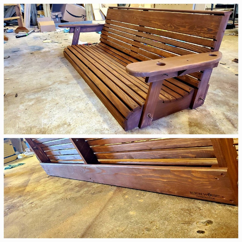 Porch Swing Plan & Hard Templates W/ Youtube Assembly Video Etsy