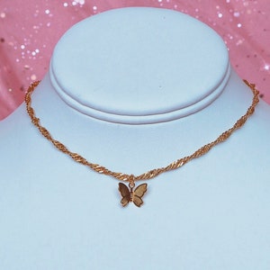 Butterfly Bae Spiral Choker | ShopGVO Jewelry | Gold Filled