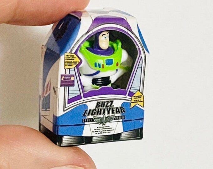 Buzz Lightyear Toy Story Figure Miniature Doll Mini Etsy
