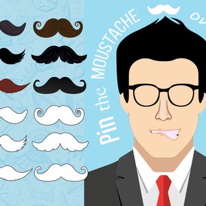 Printable Father's Day Costume Mustache Game