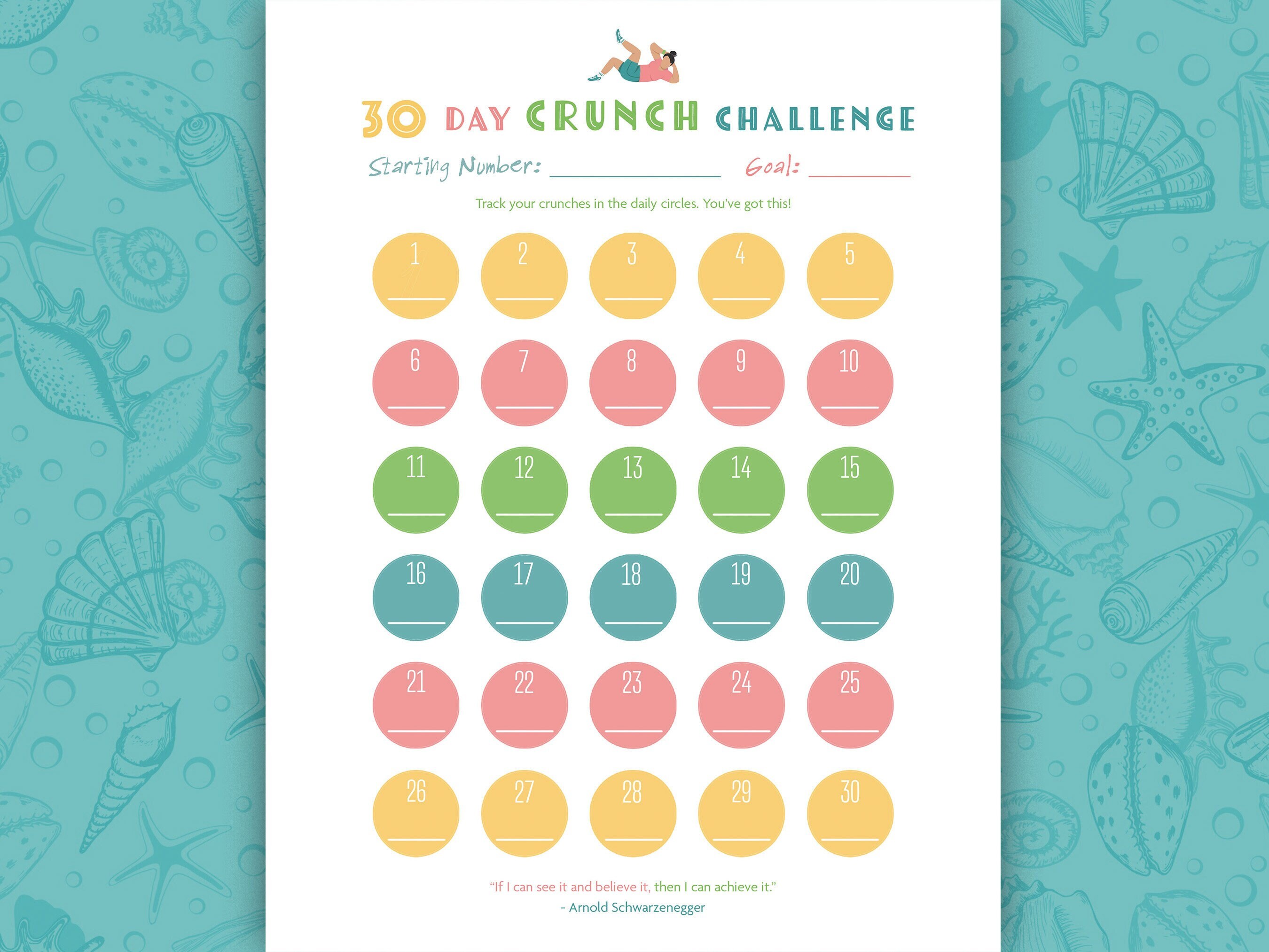 30 Day Challenge Printable Bundle Inspirational Quotes - Etsy