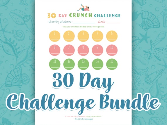 30 Day Challenge Printable Bundle Inspirational Quotes - Etsy