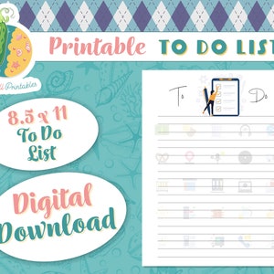 Helpful To Do List Page - Digital Download