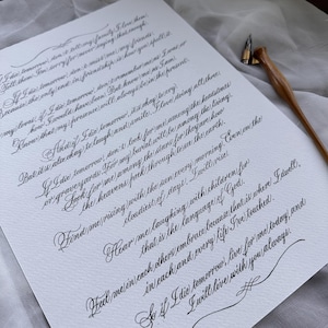 Si muero mañana Poema / Caligrafía personalizada / Poema escrito a mano, Letras, Versos, Carta / Caligrafía personalizada