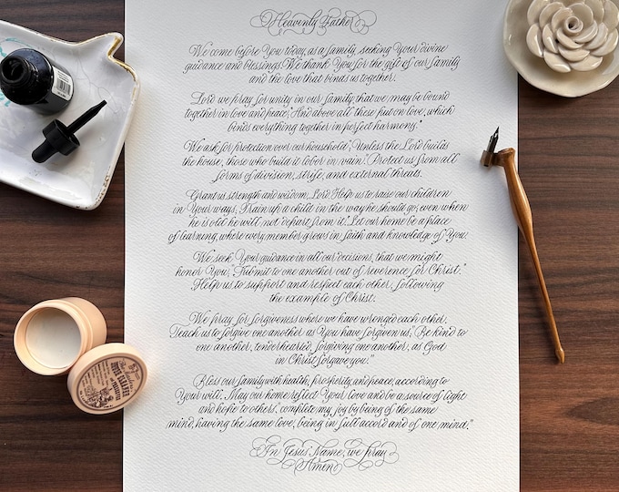 Service Caligraphy Handwritten Poem Custom Calligraphy Service Letter Sketch Calligraphy ...