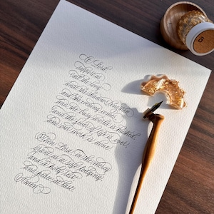 Poema Oh Señor / Caligrafía personalizada / Poema escrito a mano, letras, versos, cartas / Caligrafía personalizada