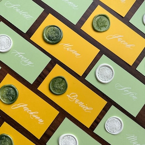Marque-places pour calligraphie, marque-place pour calligraphie moderne, marque-place pour mariage