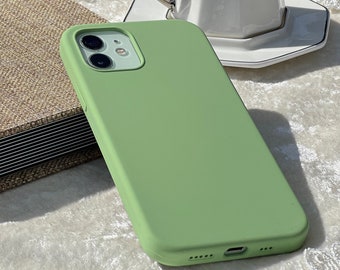 FUNDA DE SILICONA VERDE para iPhone