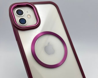 CLEAR RED MagSafe for iPhone 11 Metallic