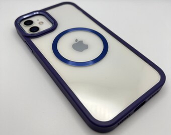HELDER DONKERblauw MagSafe voor iPhone 14 metallic