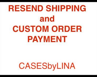 Shipping Adjustment & Customization Fee Resend Reship Fee - Tip