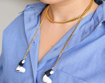 Gold Filled Earplug Loop Choker - Lanyard for AirPods Earbuds - Waterproof Silicone Holder Jewelry Listening Earphone  Holder Birthday Gift