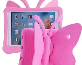 Pink iPad 10 Butterfly kids case