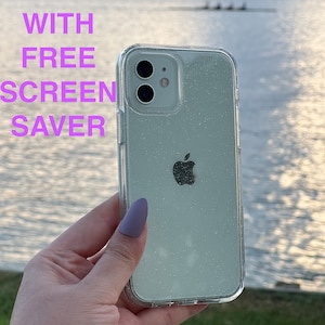 GLITTERY CLEAR SPARKLE iPhone case iPhone 14 pro max sparkle case iPhone 14 case iPhone 13 case 13 Pro Max iPhone 12  A13 case iPhone 11