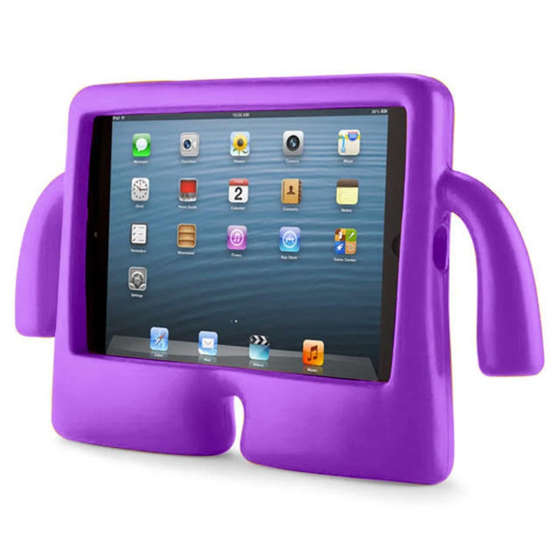 Funda infantil iPad 9 azul a prueba de golpes Morado