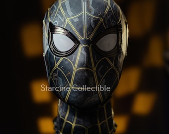Black and Gold Hero Suit Mask - Spider Cosplay, Comic Con